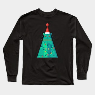 Christmas cat Long Sleeve T-Shirt